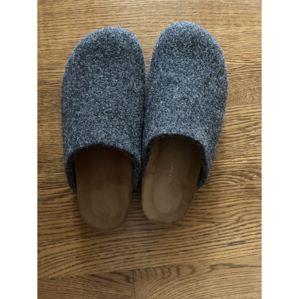 Jenni Kayne Cabin Moc Clog Shoes Womens 39/US 9 Charcoal Gray Slip On dust bag